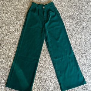 Green High Waisted Trousers from Dressed in LALA Website